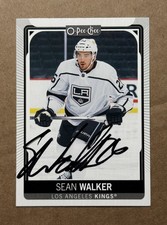 Sean Walker Signed 2021-22 O-Pee-Chee Card 410 Carolina Hurricanes Kings COA