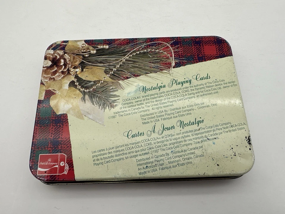 1997 Nostalgia Coca-Cola Santa 1951 & 1949 2 Decks Playing Cards Tin 1 Sealed - Image 2 of 3