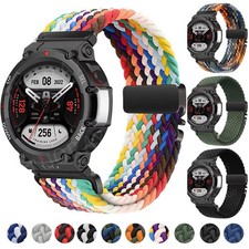 Sport Braided Nylon Band Strap For Huami Amazfit T-Rex 3/2 /T-Rex /Pro /Ultra 2