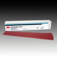 3M 01680 Red Abrasive Stikit 2.75 in X 16.5 in 40 Grit Sanding File Sheet 25/Box