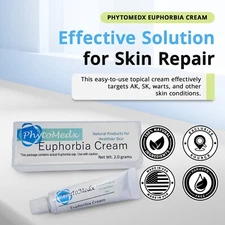 PhytoMedx Euphorbia Cream - Actinic keratosis - Natural Milkweed/Radium Weed Sap