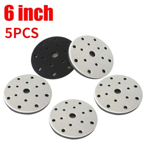 5 pcs 6 inch Sponge interface pad hook loop sanding Disc San