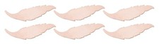 6 Pack of 24 Gauge Copper Feathers 60 MM x 15 MM Charm Blanks Jewelry Making