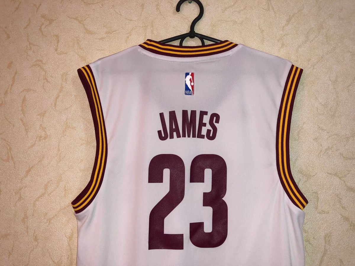 Cleveland Cavaliers #23 Lebron James Adidas Jersey white NBA basketball | eBay
