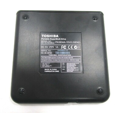 TOSHIBA PA3834A-1DV2 USB 2.0 Portable DVD SuperMulti Drive | eBay