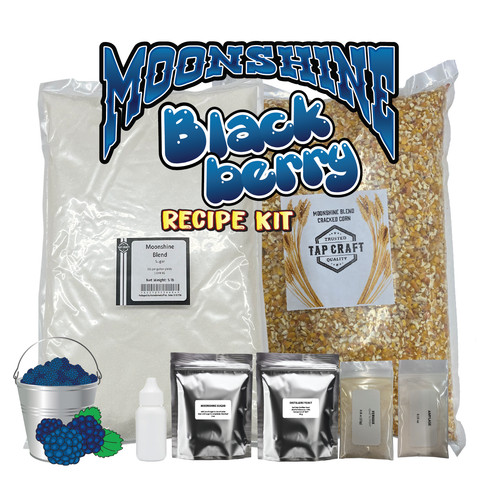 TAPCRAFT Blackberry Moonshine Recipe Kit for Home Distilling β 5gal Corn Mash