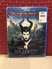DISNEY MALEFICENT BLU-RAY  DVD  DIGITAL HD FACTORY SEALED 