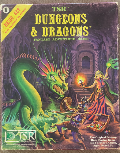D&D Basic Set Moldvay Magenta Box Dungeons & Dragons TSR 1011 BX BECMI Gygax