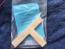 Stempelsüchtige Stempelpositionierer, Holz, mit Anleitung und Transparentpapier, neu