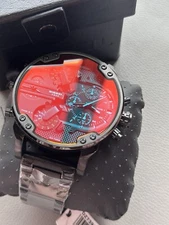 New Diesel DZ7395 Mr Daddy 2.0 Black Stainless Steel Strap Chrono Men's Watch