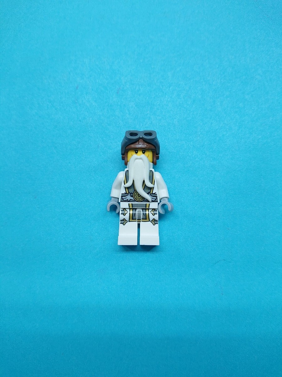 Lego Ninjago Minifigure Sensei Wu - Skybound w/ Beard and Cap