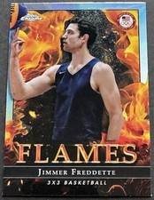 2024 Topps Chrome U.S. Olympics Flames Jimmer Fredette Card #F-6