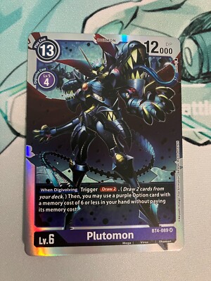 Plutomon BT4-089 SR Digimon CCG | Great Legend Near Mint
