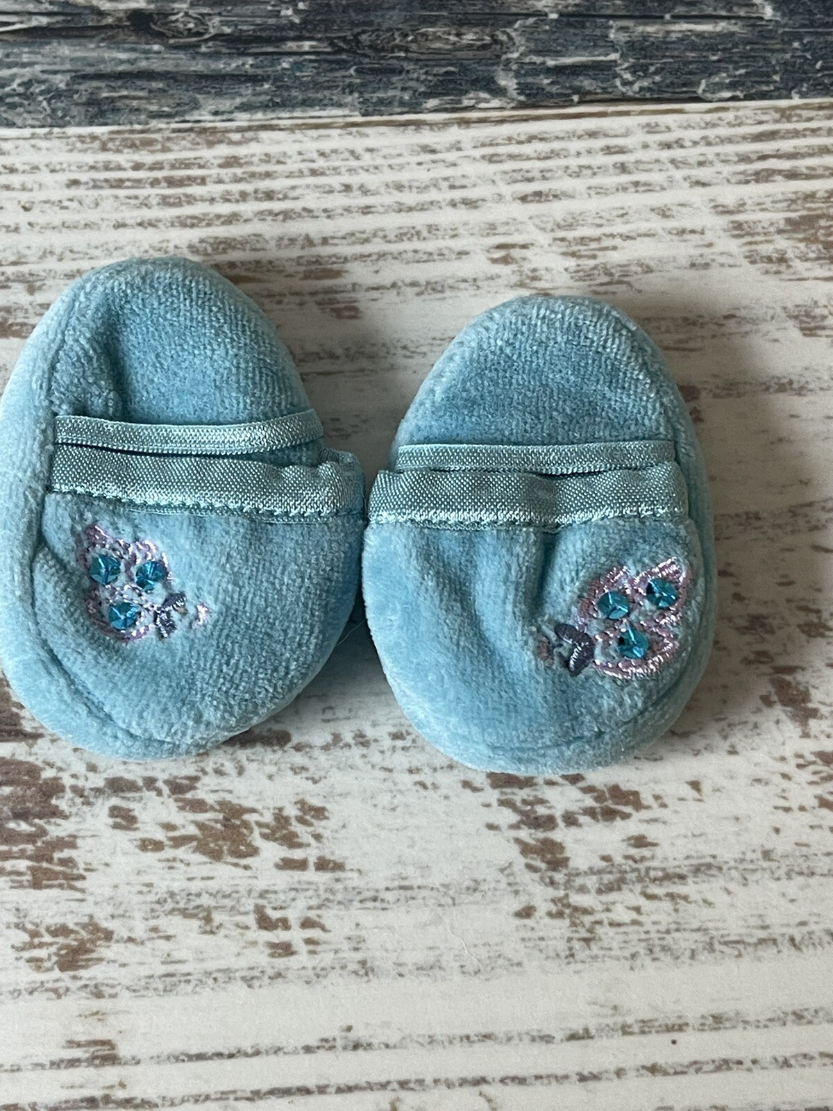 SAOLA My American Girl Doll PJ PAVONE VIOLA Aqua Slippers SCARPE solo 2013