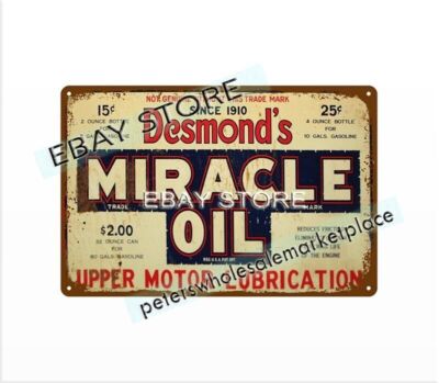 DESMONDS MIRACLE OIL metal tin sign art reproductions
