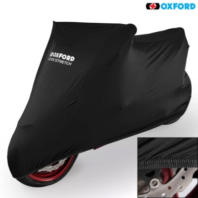 Oxford Protex Stretch Fit Innenbereich Motorrad Motorrad Abdeckung schwarz Medium CV171