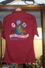NORTH AMERICAN OPEN LAS VAGAS 1986 DART TURNAMENT SHIRT SIZE LRG GOOD CONDITION