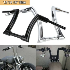 12 14 16" Rise Ape Hanger Bars Handlebars For Harley Dyna Sportster XL FLST FXST