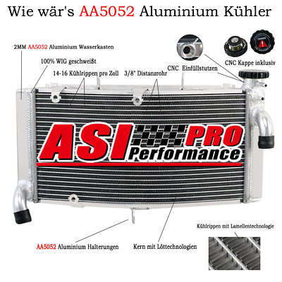 Rennsport Kühler Für Honda CBR900RR Fireblade 1996 1997 1998 1999 Aluminium