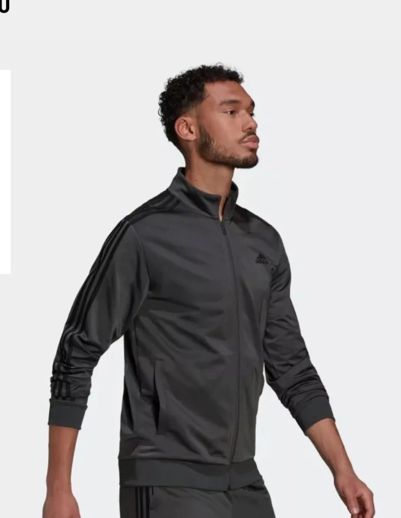 Adidas solid sales men's track top