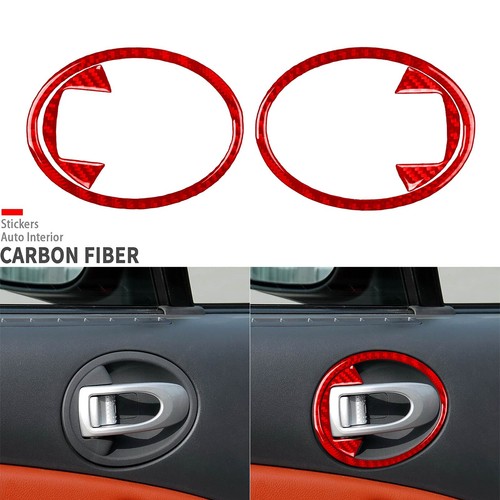 42Pcs Red Carbon Fiber Full Interior Trim Kits For Mitsubishi Eclipse 2006-2012 - Picture 15 of 24