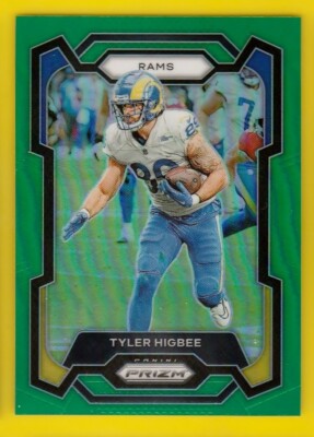 2023 Prizm 170 Tyler Higbee Green Los Angeles Rams 