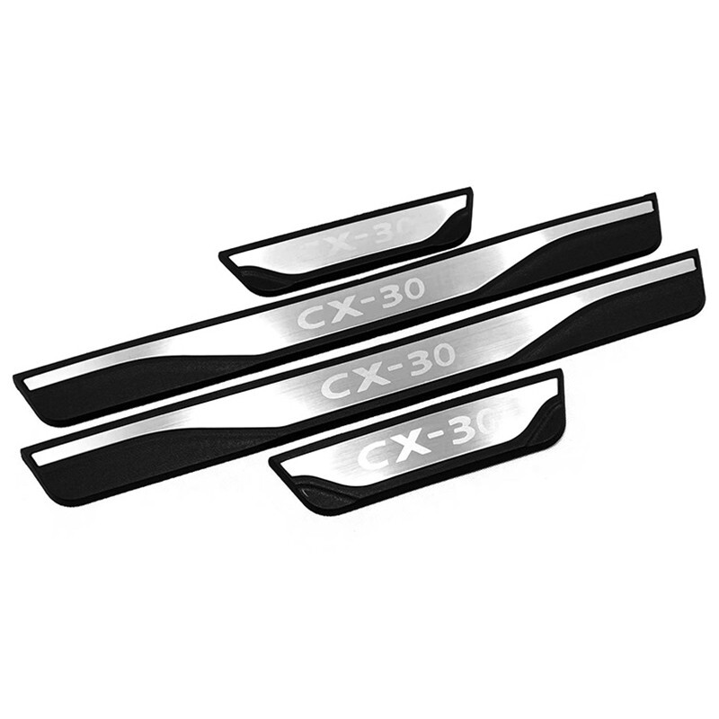 For Mazda CX30 CX- 30 Door Sill Guard Pedal Protector Plate Cover Trim 2020-2025