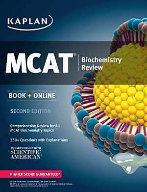 Kaplan MCAT Biochemistry Review: Book + - Paperback, by Kaplan - Acceptable