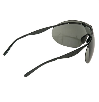 GUCCI HORSEBIT 1656 Black Metal Mask Wrap Shield Gg1656S Unisex