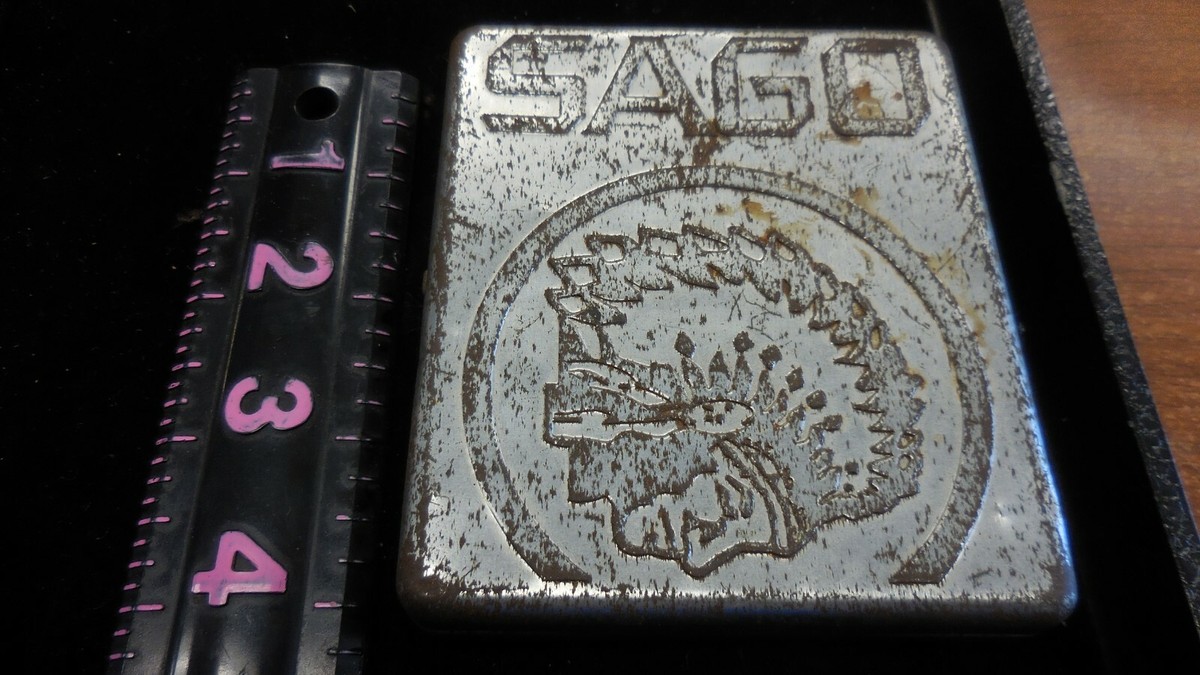 sago earth cigarettes RARE SAGO TOBACCO/CIGARETTE TIN --INDIAN HEAD