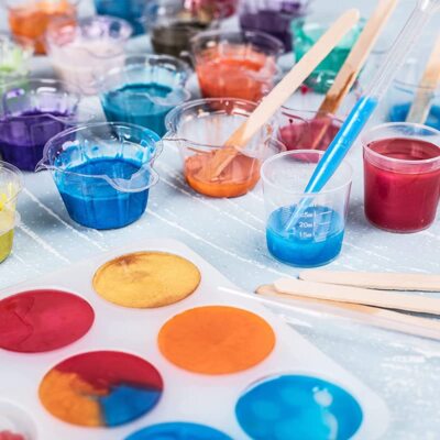 40ML Plastic Disposable Cups Epoxy Resin Mixing Cups Silicone Resin Mold Kit
