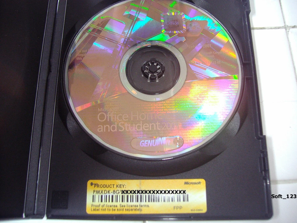 MS Microsoft Office 2007 Home and Student for 3 PCs Full Retail English Version - Image 2 of 2