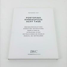 IWC Portofino Handaufzug 8 Tage Bedienungsanleitung & Servicebuch