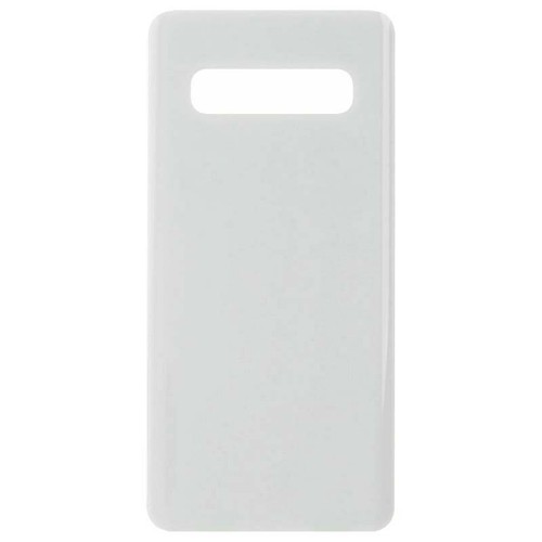 Back Glass for Samsung Galaxy S10 White Aftermarket Replacement Repair Door Rear - 第 1/2 張圖片