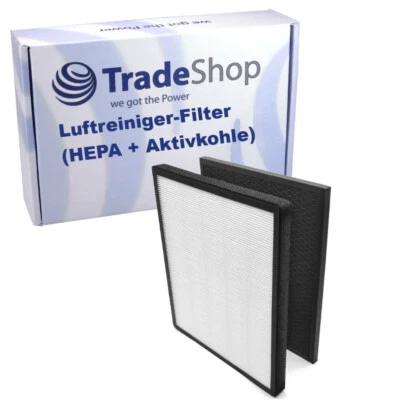 TRADE-SHOP Filter-Set (HEPA-, Aktivkohlefilter) für Levoit Luftreiniger wie LV-PUR131