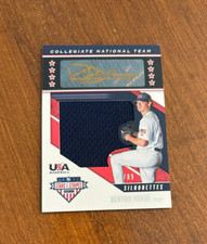 Kenyon Yovan 2019 USA Baseball Stars Game Jersey Gold Ink Auto Ducks Angels /89