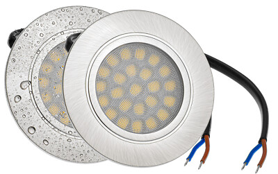 IP44 Ultra Flacher LED Einbaustrahler Einbauleuchte 230Volt Möbelleuchte Spot
