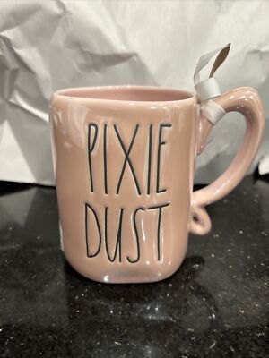 Rae Dunn Tinkerbell  Pixie Dust  Iridescent Mug (Pink)