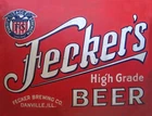 TIN SIGN "Feckers "  Beer Mancave Wall Decor  diner pub cade brew vintage Brews