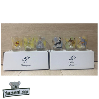 Disney Store Japan Limitiertes Schnapsglas 6er Set Pooh Mickey Tinker Bell Dumbo