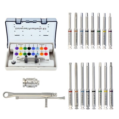 Dental Implant Prosthetic Kit Screwdriver Hex Driver Latch Torque Wrench Adapter