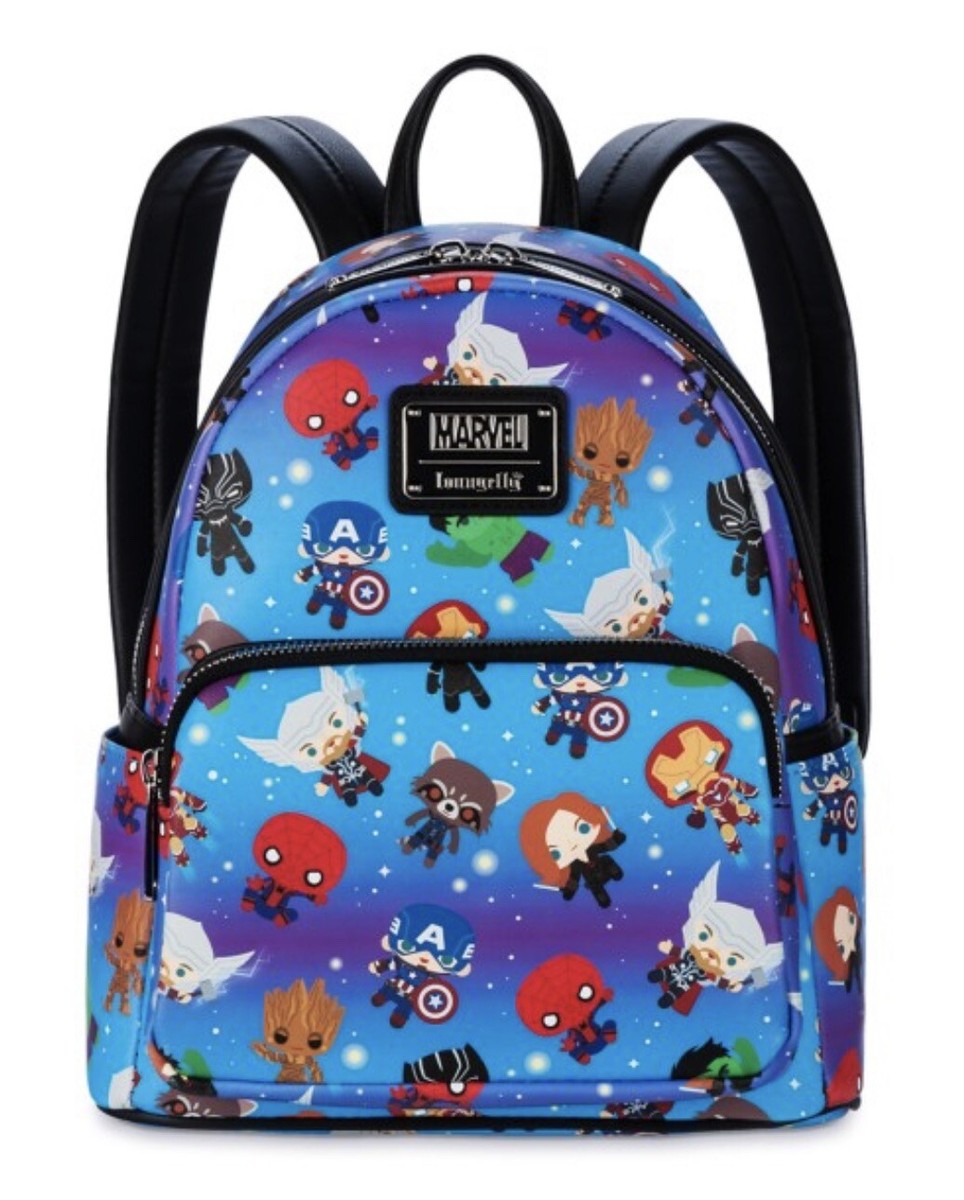 Disneyland Loungefly Chibi Faux Leather Backpack Avengers  display picture 2