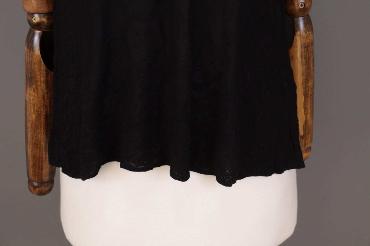 IVKO Sleevless Pullover Structure Pattern Black S… - image 3