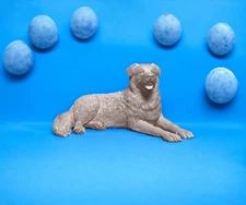 St. Bernard X German Shepard Cross Miniature Model Railroad Diorama Dollhouse