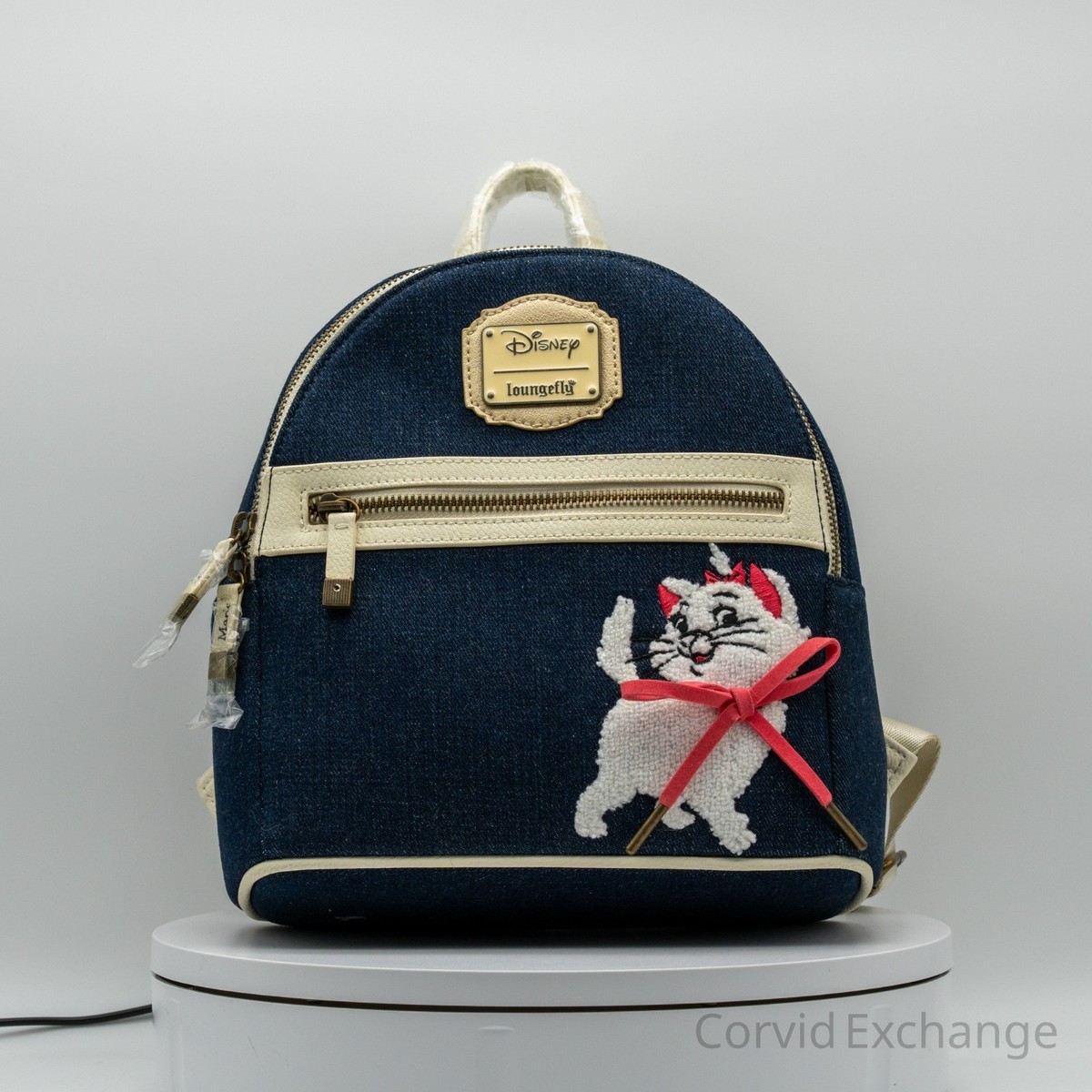 Loungefly Disney Aristocats Marie Denim Mini Backpack NWT | eBay display picture 2