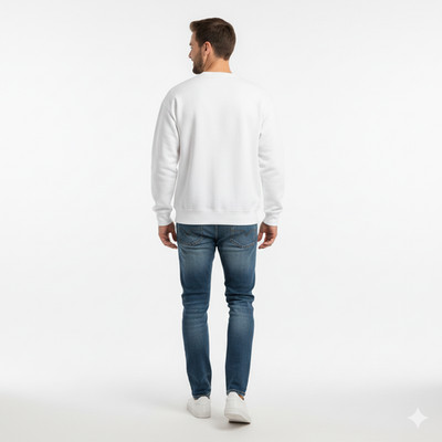 Soft Fleece Crewneck Sweatshirt, Warm Winter Pullover for Work or Everyday Wear