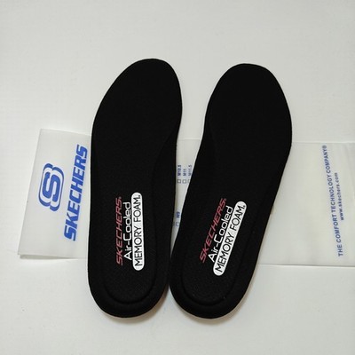 Skechers Black Men's Size 9.5 Air-Cooled Memory Foam Insoles