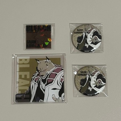 Bleach World Komamura Sajin Tin Badge Acrylic Card Coaster