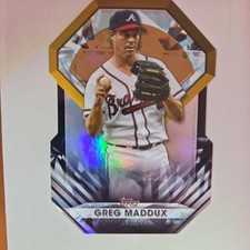 2022 Topps Diamond Greats Die Cuts Black #DGDC-2 Greg Maddux /299 - Braves