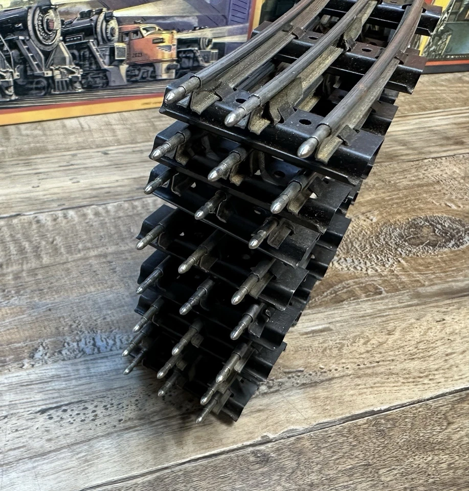 K-Line Lionel Trains Unstamped O Gauge O72 Tubular Track, Half circle VG 3 Rail - Image 2 of 4